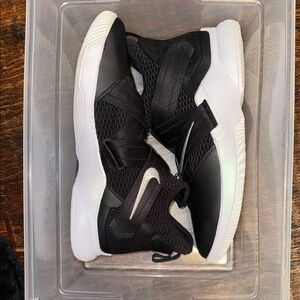 Nike LeBrons Black and White Athletic Shoes